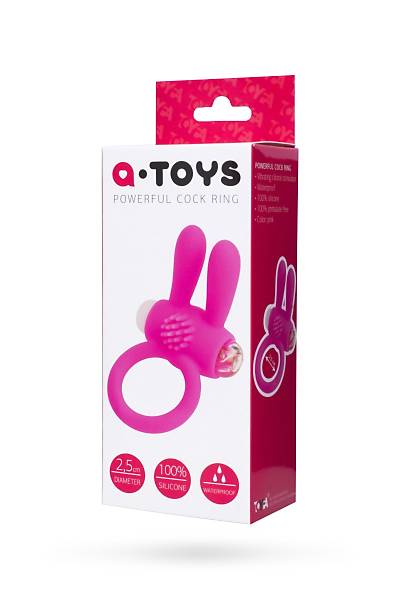 A-Toys by TOYFA  Rabbi penis Montaj halkas, silikon, pembe,  2,5 cm