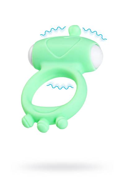 A-Toys by TOYFA Fowd penis �zerindeki titre�im halkas�, silikon, ye�il, � 2,6 cm