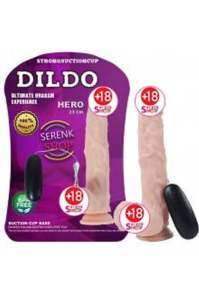 XS HERO Titreimli Vibratr Realistik Penis Dildo 22.5 CM