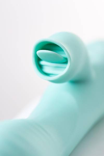 JOS M�LO Klitoral Uyar�c� ve Dilli Vibrat�r, Silikon, Cam G�be�i, 20 cm