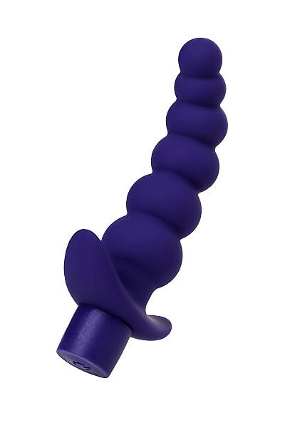 ToDo by Toyfa Dandy anal vibratr, silikon, mor, 13,5 cm,  3,2 cm