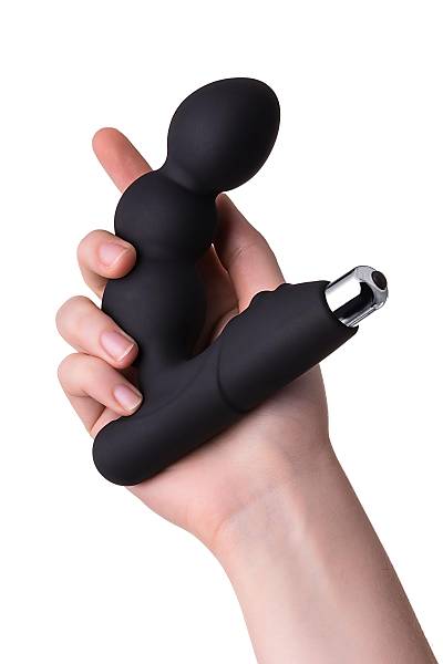 Erotist Fourth prostat stimlatr, silikon, siyah, 12,4 cm