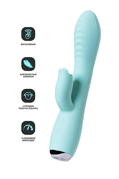 JOS M�LO Klitoral Uyar�c� ve Dilli Vibrat�r, Silikon, Cam G�be�i, 20 cm