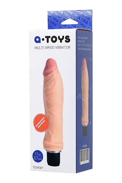 A-Toys by TOYFA Mang Ger�ek�i Vibrat�r, TPE Malzeme 20 cm