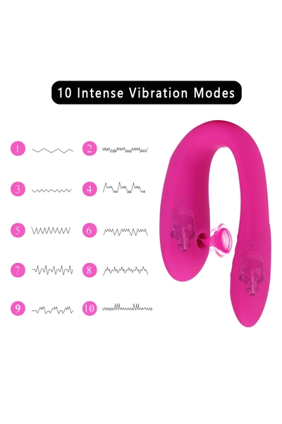 �iftler ��in Klitoris Vakumlu Yeni Nesil Manyetik �arjl� U Vibrat�r