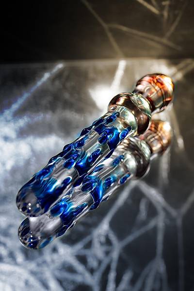 Sexus Glass �ift tarafl� yapay penis , cam, transparan, 20 cm