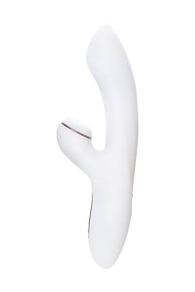 Satisfyer Pro + G-Spot Vibrat�r Tav�an, vakum dalgas� uyar�c�l�, silikon, beyaz, 22 cm.