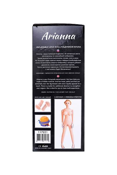 Dolls-X by TOYFA Gereki kafa, sarn, iki delikli Arianna tarafndan ime Doll