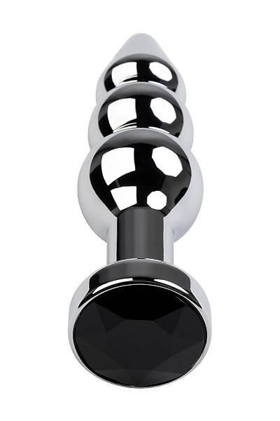 Metal by TOYFA anal k�l�f, Metal, g�m��, siyah kristalli, 11 cm, � 3 cm, 95 g