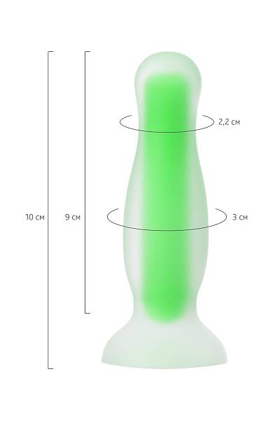 Beyond by Toyfa Victor Glow Karanl�kta Parlayan Anal Plug, Silikon, �effaf, 10 cm