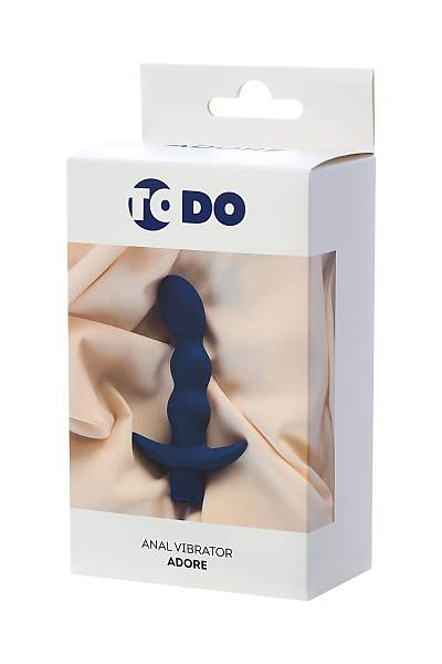 ToDo by Toyfa Adore anal vibrat�r, suya dayan�kl�, silikon, mavi, 15 cm, � 3,1 cm