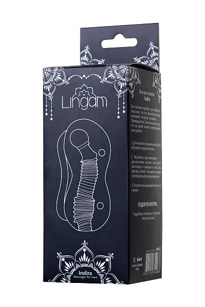 Lingam by TOYFA Masturbator ger�ek�i olmayan Indira, TPE, transparan, 14 cm