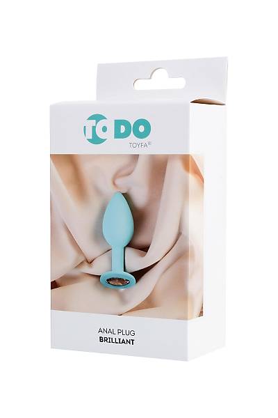 ToDo by Toyfa Brilliant anal k�l�f, silikon, mavi, 8 cm, � 3 cm, 50 g