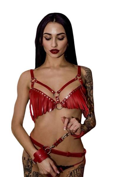 Kelepeli Fantezi Kostm Body Harness