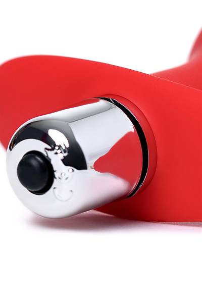 ToDo by Toyfa Glam anal vibratr, silikon, krmz, 9,7 cm,  4 cm