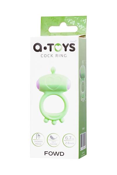 A-Toys by TOYFA Fowd penis �zerindeki titre�im halkas�, silikon, ye�il, � 2,6 cm