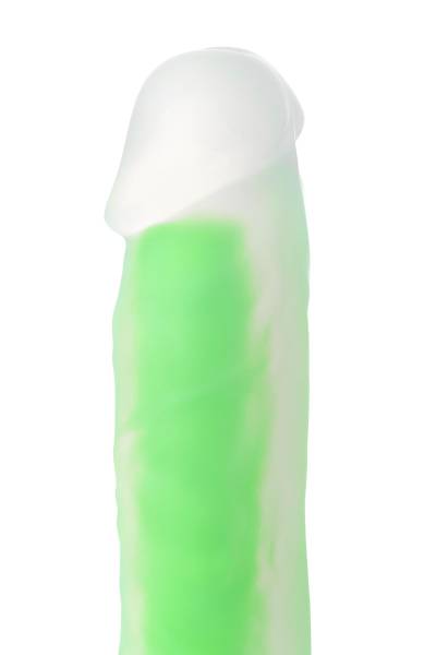 Beyond by Toyfa Yapay penis, karanlkta parlayan, Wade Glow, Silikon, Transparan, 20 cm