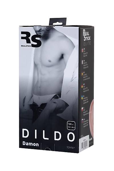 TOYFA RealStick Elite Damon ger�ek�i Yapay penis, TPR, ��plak, 20 cm