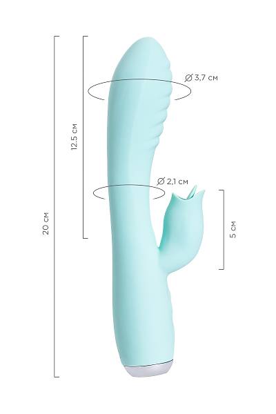 JOS M�LO Klitoral Uyar�c� ve Dilli Vibrat�r, Silikon, Cam G�be�i, 20 cm