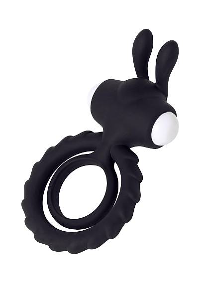 JOS BAD BUNNY penis Montaj halkas, silikon, siyah, 9 cm