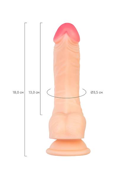 RealStick plak Nash, PVC, et, 18 cm gereki yapay penis