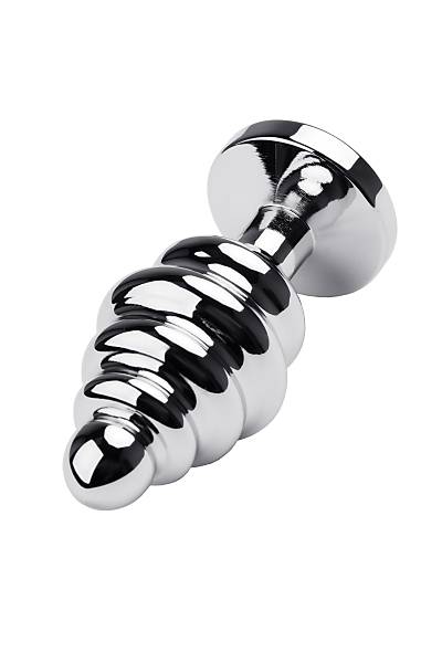 Metal by TOYFA anal klf, Metal, gm, krmz kristalli, 8 cm,  3,5 cm, 95 g
