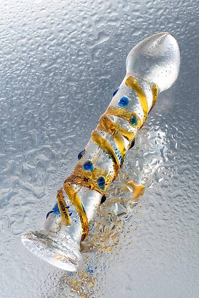 Sexus Glass Ger�ek�i olmayan yapay penis, cam, transparan, 17,5 cm