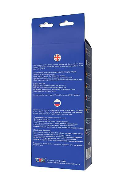 ToyFa XLover Increase+ B�y�te� ba�l���, Halka ile, TPE, transparan, 14 cm