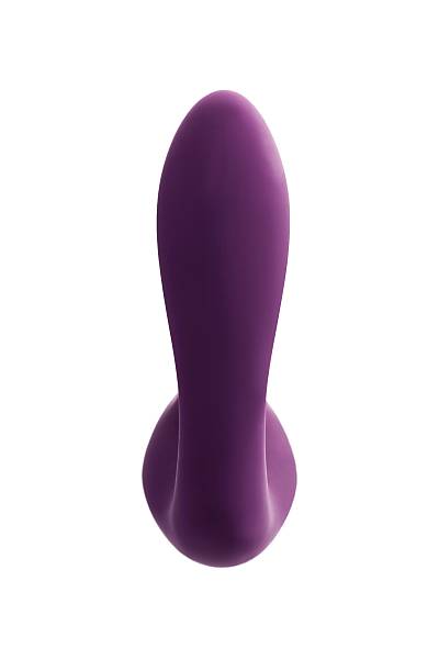 L'ERONA by TOYFA Mave ift stimlasyonlu masaj aleti, silikon, mor, 14 cm