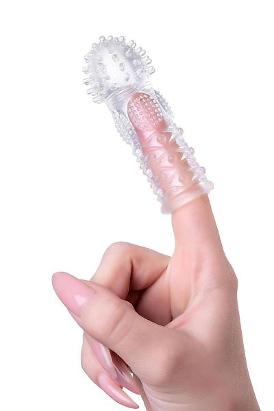 A-toys by TOYFA Parmak ucu Hicks, TPE, effaf 8,5 cm