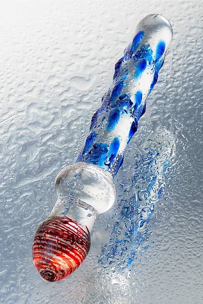 Sexus Glass �ift tarafl� yapay penis , cam, transparan, 20 cm