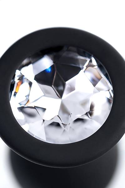 POPO Pleasure by TOYFA S Rhinestones ile anal k�l�f, silikon, siyah, 7,2 cm, � 2,8 cm, 25 g