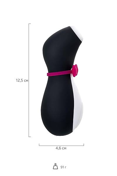 Satisfyer Penguin vakum dalgas� temass�z klitoris stim�lat�r�, silikon, siyah, 11,5 cm.