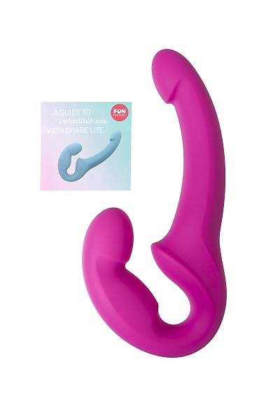 Fun Factory Anatomik Silikon i�ermeyen SHARE strapon, silikon, mor, 23 cm