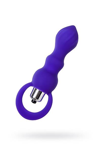 ToDo by Toyfa Curvy anal K�l�f, silikon, mor, 14 cm, � 3,2 cm