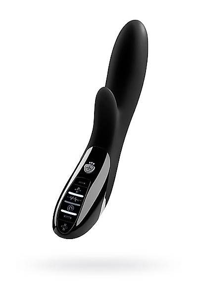 Mystim Daring Danny Elektro Stimlasyonlu Silikon Vibratr Siyah, 27 cm