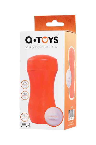 A-Toys by TOYFA Nilla masturbator, A��z, TPE, Turuncu, 14 cm