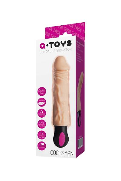 A-Toys by TOYFA Cocksman Gereki Vibratr, TPE, plak, 26,5 cm