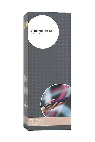 Fun Factory STRON�C REAL pulsat�r, silikon, mor, 20,8 cm