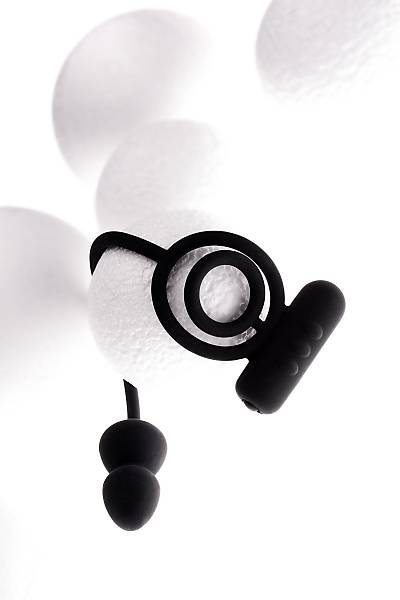 Erotist Ekstra Stim�lasyonlu Anal Plug, silikon, siyah