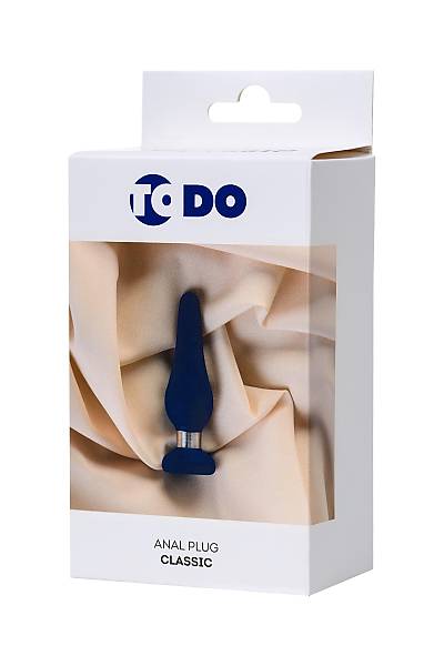 ToDo by Toyfa Slassic anal k�l�f, Beden S, silikon, mavi, 10 cm, � 3 cm