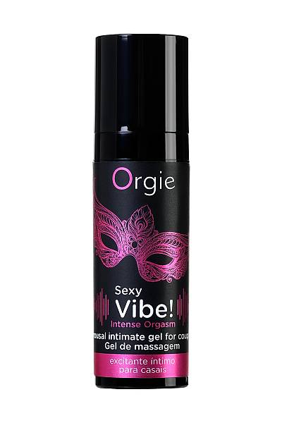 ORGE Isnma ve soutma etkisi olan Sexy Vibe Intense Orgasm Masaj Jeli, 15 ml