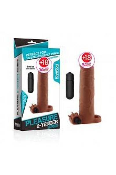 LOVETOY X-TENDER Realistik Titre�imli Uzatmal� Penis K�l�f�