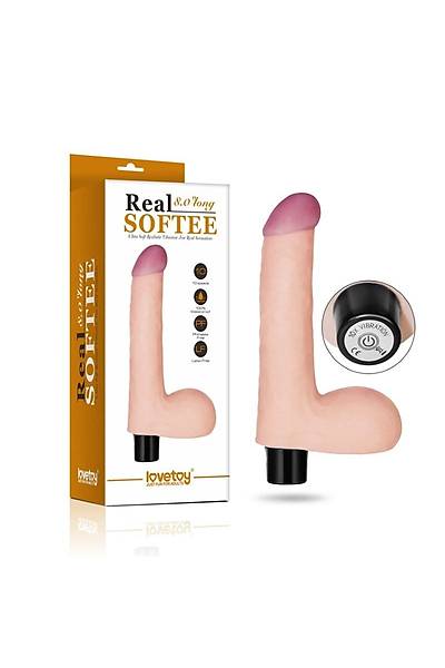 Lovetoy Softee 10 Fonksiyonlu Realistik Penis Vibrat�r Dildo 20cm