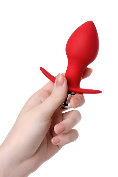 ToDo by Toyfa Glam anal vibratr, silikon, krmz, 9,7 cm,  4 cm