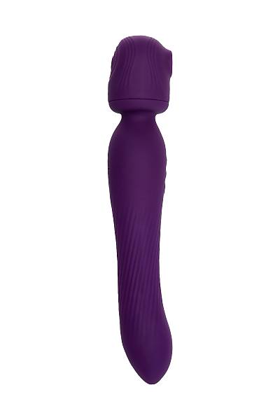 JOS 2'si 1 arada Kisom Stim�lat�r�, Silikon, Mor, 24 cm