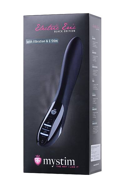 Mystim Electric Eric Elektrikli Uyar�lm�� Silikon Vibrat�r, siyah, 27 cm