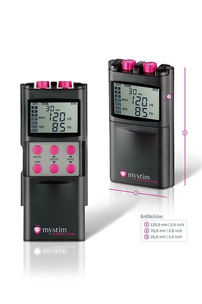 Mystim Tension Lover digital d�rt� kayna��, 7 Program, siyah