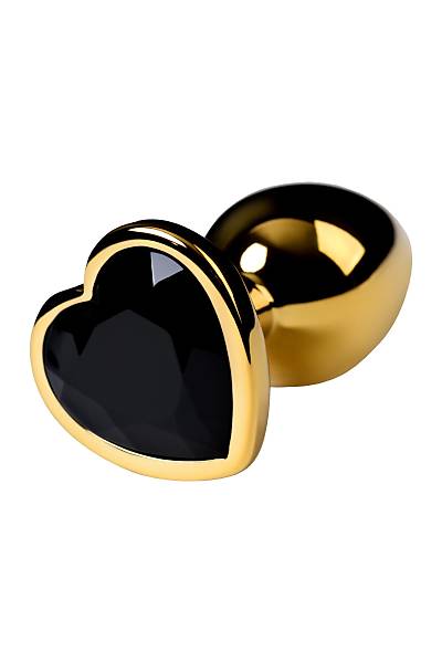 Metal by TOYFA anal k�l�f, Metal, alt�n, siyah kristalli, 7 cm, � 2,7 cm, 50 g
