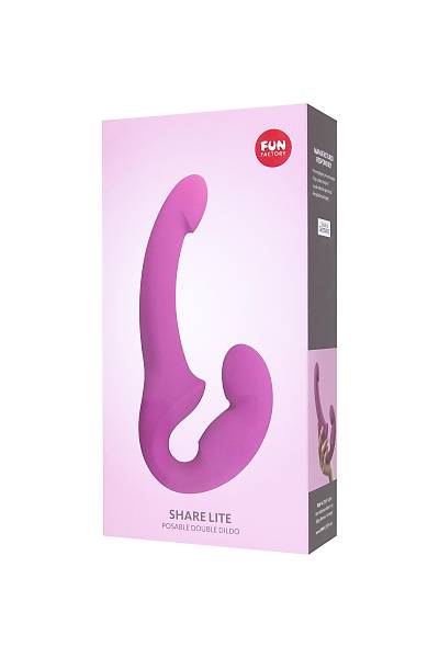 Fun Factory Anatomik Silikon i�ermeyen SHARE strapon, silikon, mor, 23 cm